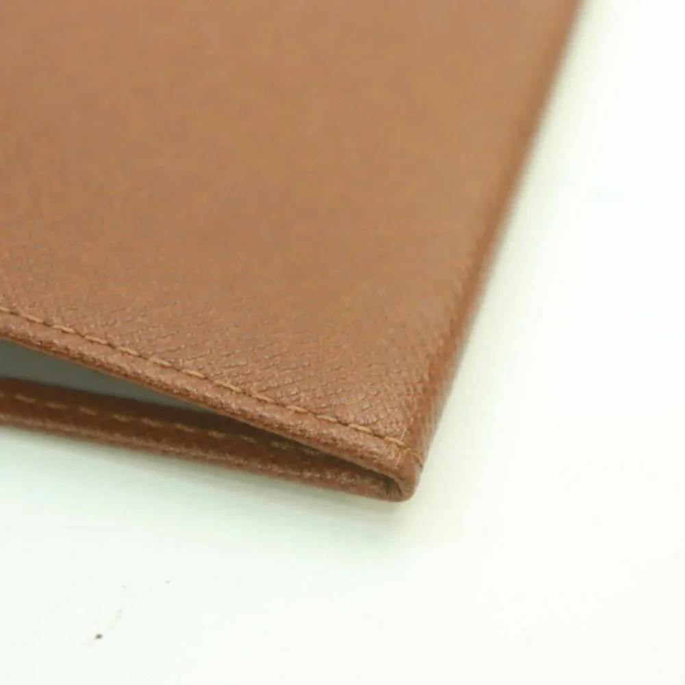 Louis Vuitton Brown Leather Card Case Pass Holder
